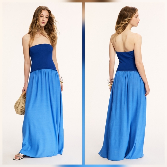 SOLID & STRIPED Dresses & Skirts - Solid & Striped Strapless Soglio Dress Casual Dress Strapless Sleeveless Size XS